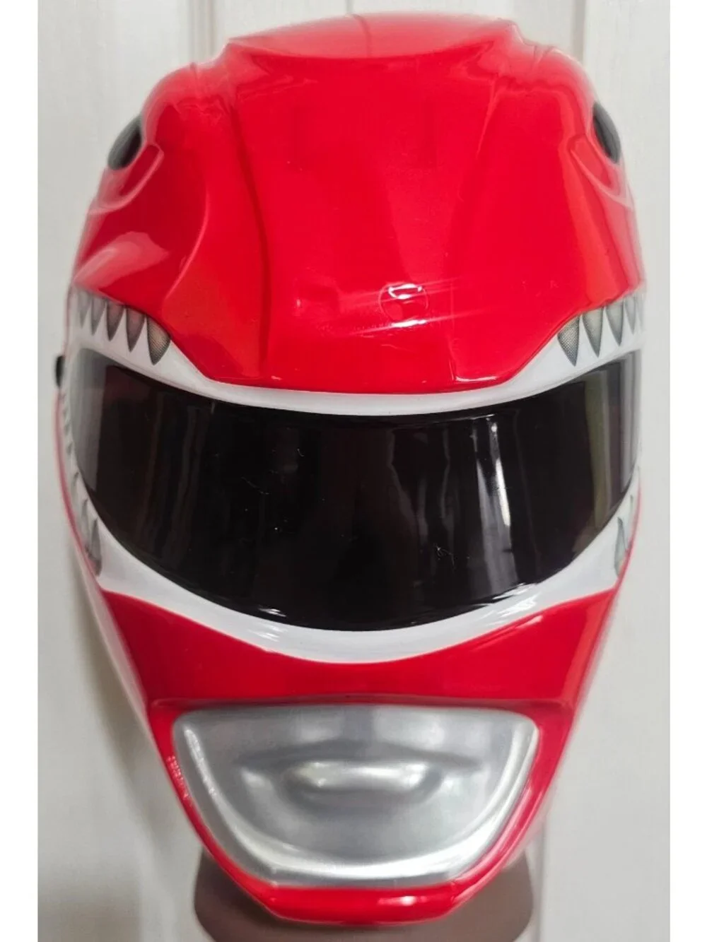 Power Rangers Red Ranger Muscle Costume Boy 7-8 Mask Belt Kid Disguise Halloween - Picture 4 of 5